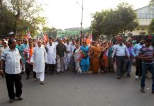 কেন্দ্রীয় মন্ত্রী বাবুল সুপ্রিয়-র উপর আক্রমণের প্রতিবাদে বিজেপি-র মিছিল