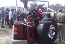 মাইথন ড্যামে জিপ ও মোটর বাইকের মুখোমুখি সংঘর্ষ, আহত ৩