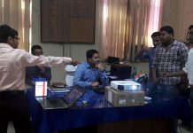 এনআইটি’র উদ্ভাবিত দূষণ মাপক যন্ত্রের প্রদর্শন করা হল মহকুমাশাসকের দপ্তরে