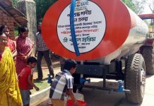 বাবুল সুপ্রিয়’র উদ্যোগে পাণ্ডবেশ্বরে পানীয় জল সরবরাহের জন্য ট্যাঙ্কার