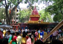 পয়লা বৈশাখে পুজো দিতে ঢল নামল ভিড়িঙ্গী কালী মন্দিরে