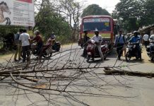 হেমশীলা মডেল স্কুলে ফের অভিভাবকদের বিক্ষোভ, গাছ ফেলে পথ অবরোধ