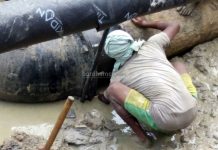 বৃহস্পতিবার ডিএসপি টাউনশিপে জল সরবরাহের হাল-হকিকৎ