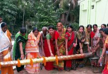 কাঁকসার মহিলা পরিচালিত দুর্গাপুজো ‘আন্তরিক’-এর খুঁটিপুজো হল