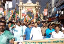 ২১ জুলাইয়ের সমর্থনে বর্ধমানে মহামিছিলে মন্ত্রী অরূপ বিশ্বাস