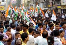 কালা দিবস পালন, বর্ধমান শহরে বিশাল মিছিল তৃণমূলের