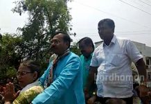 দুর্গাপুরে তৃণমূল প্রার্থীর সমর্থনে অরূপ বিশ্বাসের রোড শো