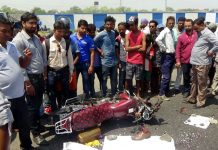 কালীপাহাড়িতে জাতীয় সড়কে ট্যাঙ্কারের ধাক্কায় মৃত বাইক চালক, গুরুতর জখম ১