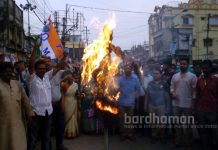 বিদ্যাসাগর মূর্তি ভাঙার প্রতিবাদে দুই বর্ধমানে প্রতিবাদ-ধিক্কার