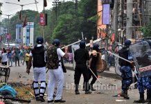 বিজেপির পুরসভা অভিযানে রণক্ষেত্র আসানসোল, আহত ২২