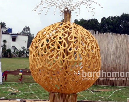 সি-জোন সার্বজনীনের মণ্ডপে এবার ‘সবুজের শান্তি’