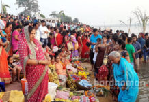 মহাসমারোহে দুই বর্ধমানে পালিত হচ্ছে ছট পুজো