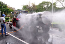 দুর্গাপুর শহরকে জীবাণুমুক্ত রাখতে রোড স্যানিটাইজার কিনল পুরসভা