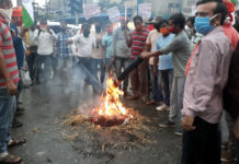 লাদাখে চিনা সেনার হামলা, বিজেপির বিক্ষোভ পানাগড়ে