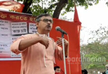 দুর্গাপুর পূর্ব কেন্দ্রের সিপিএম প্রার্থী আভাস রায়চৌধুরী প্রচার শুরু করলেন