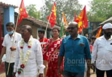কাঁকসায় ফরওয়ার্ড ব্লক প্রার্থী নন্দলাল পণ্ডিতের প্রচার