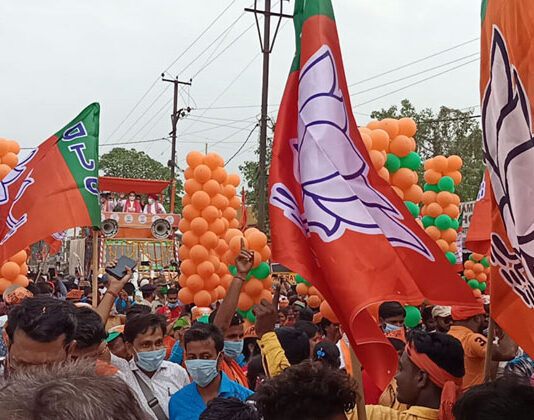 পানাগড়ে রোড শো করলেন জেপি নাড্ডা