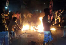 দিলীপ ঘোষের রোড-শো ঘিরে বর্ধমানে বিজেপি-তৃণমূল সংঘর্ষ