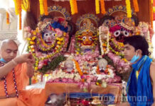 দুর্গাপুরে অনাড়ম্বর রথযাত্রা উৎসব, মন্দির চত্বরেই অস্থায়ী মাসির বাড়ি