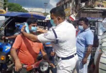 পুজোর বাজারে করোনার বাড়বাড়ন্ত ঠেকাতে দুর্গাপুরে নজরদারি