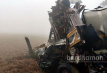 পালসিটে ট্যাঙ্কারের পিছনে ধাক্কা পরপর ২টি ট্রাকের, জখম ৩