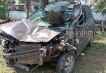 কাঁকসার বিরুডিহায় পথ দুর্ঘটনায় গুরুতর জখম গাড়ি চালক