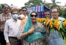 বেঙ্গল অম্বুজা সর্বজনীন দুর্গাপুজোর খুঁটি পুজো অনুষ্ঠিত হল