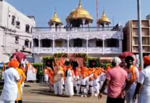 গুরু নানক জয়ন্তী উপলক্ষে পানাগড়ে শোভাযাত্রা