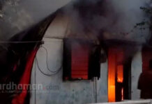 আগুনে ভস্মীভূত দুর্গাপুরের এ-জোন পুলিশ ফাঁড়ি