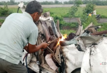 জাতীয় সড়কে ভয়াবহ দুর্ঘটনা, মর্মান্তিক মৃত্যু দম্পতি সহ চালকের