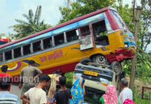 বর্ধমান-নবদ্বীপ রোডে ফের দুর্ঘটনার কবলে যাত্রীবাহি বাস, আহত ২