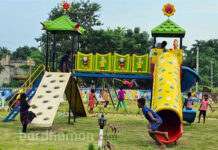 রায়না থানার উদ্যোগে তৈরি শিশুউদ্যানের উদ্বোধন