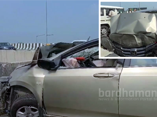 বর্ধমানে পথ দুর্ঘটনার শিকার চিকিৎসক পরিবার, মৃত ২, আহত ১